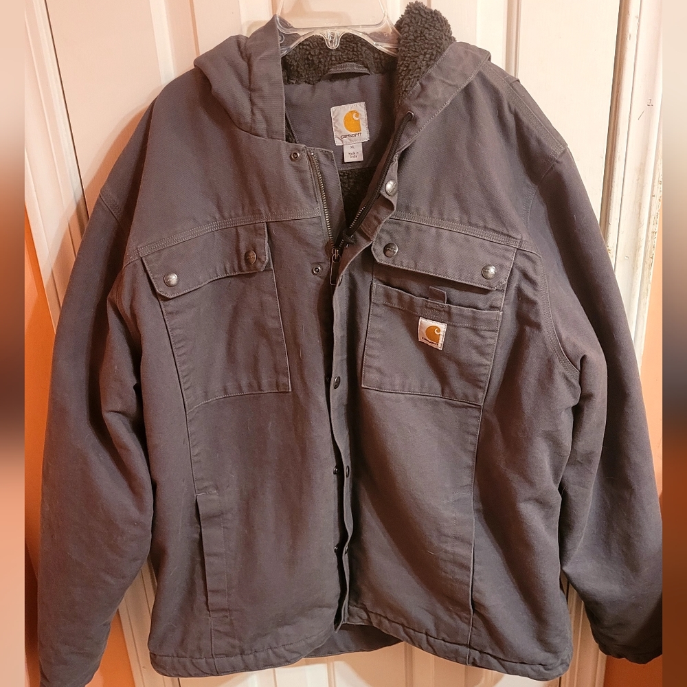 COPY - Men's Carhart XL dark grey with fleece lining